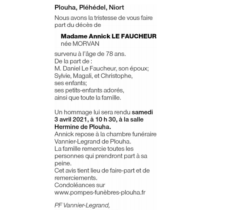 Image Annonce nécrologique
