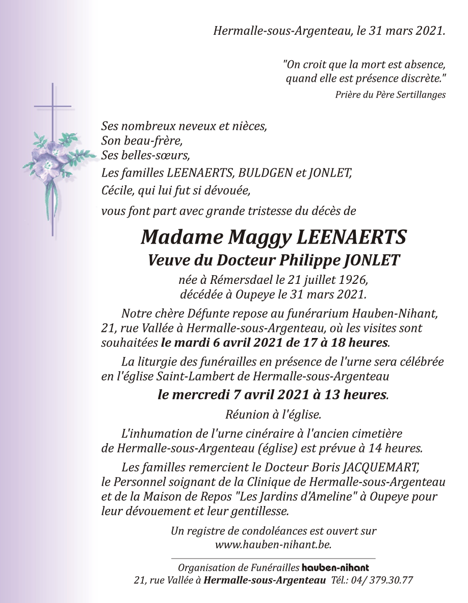 Image Annonce nécrologique