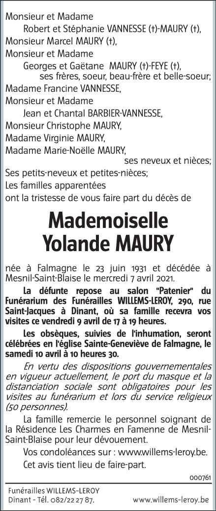 Image Annonce nécrologique