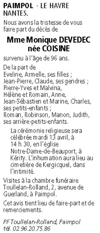 Image Annonce nécrologique