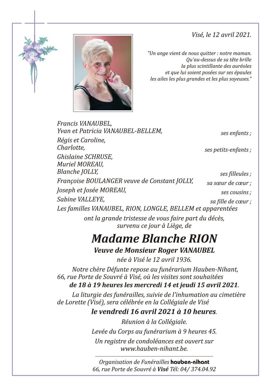 Image Annonce nécrologique