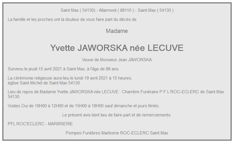 Image Annonce nécrologique