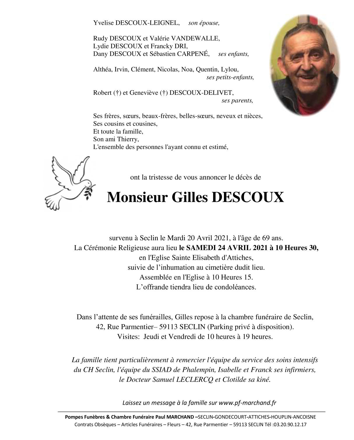 Image Pour voir le faire-part de Gilles CLIQUEZ-ICI