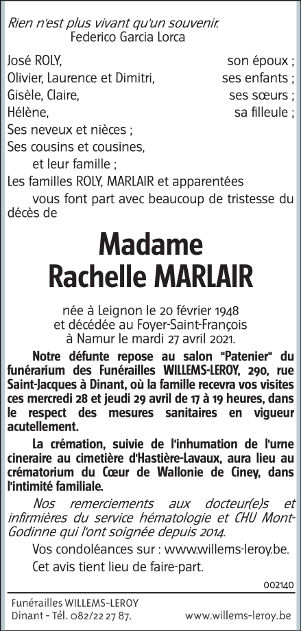 Image Annonce nécrologique