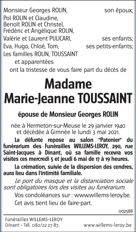 Image Annonce nécrologique