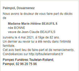 Image Annonce nécrologique