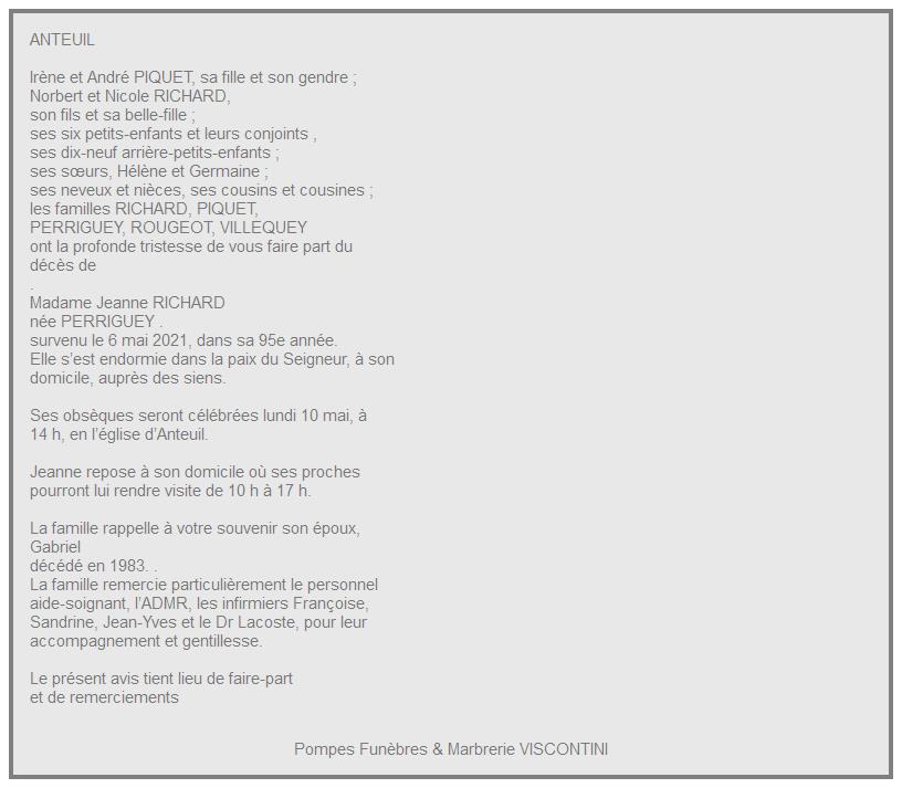 Image Annonce nécrologique