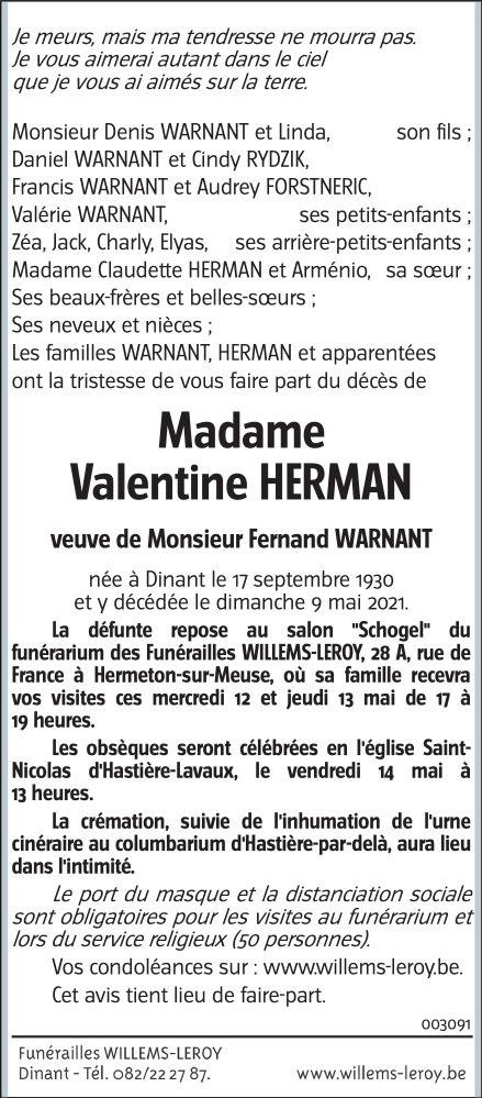 Image Annonce nécrologique