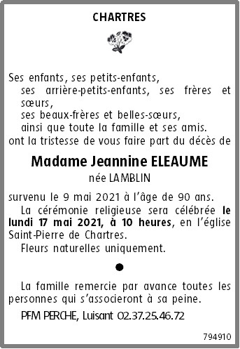 Image Annonce nécrologique