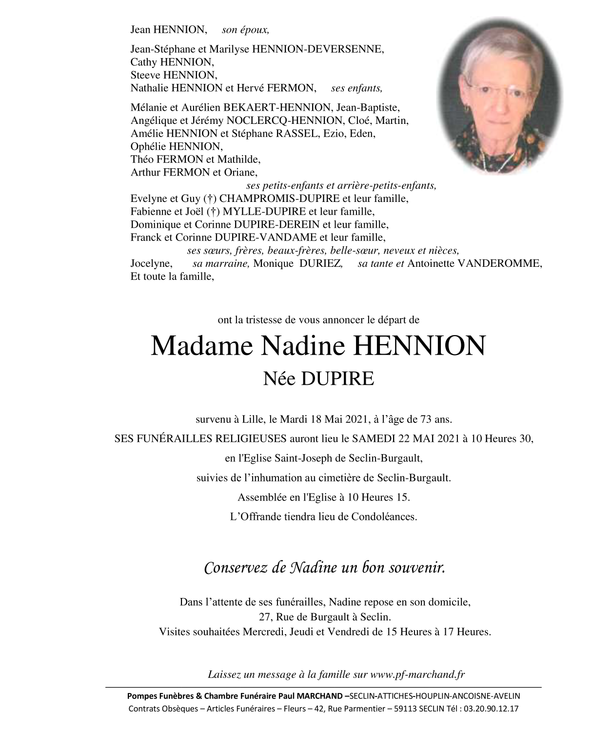 Image Pour voir le faire-part de Nadine CLIQUEZ-ICI
