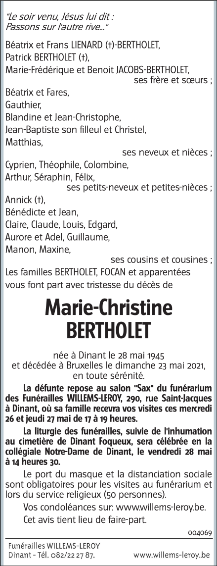 Image Annonce nécrologique