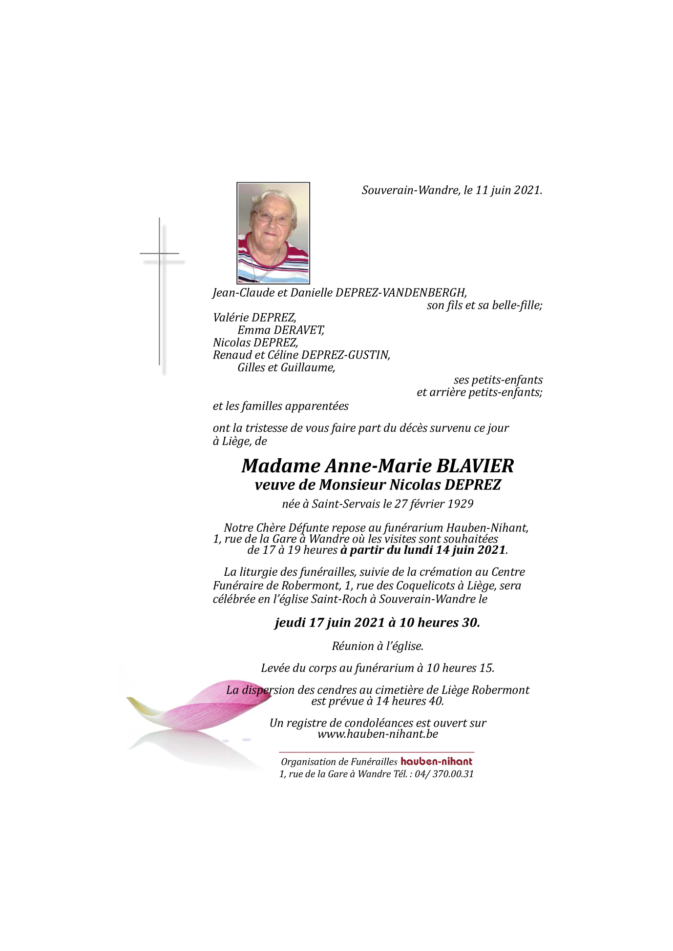 Image Annonce nécrologique