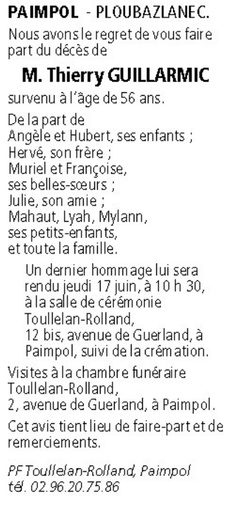 Image Annonce nécrologique