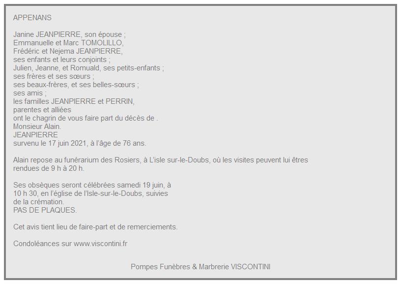 Image Annonce nécrologique