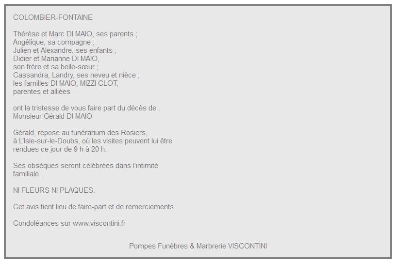 Image Annonce nécrologique
