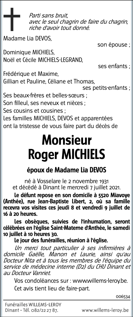 Image Annonce nécrologique