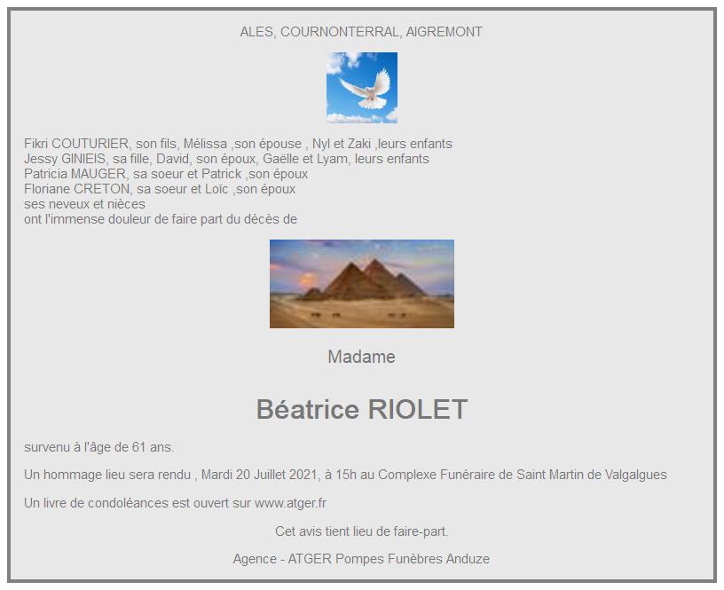 Image Annonce nécrologique
