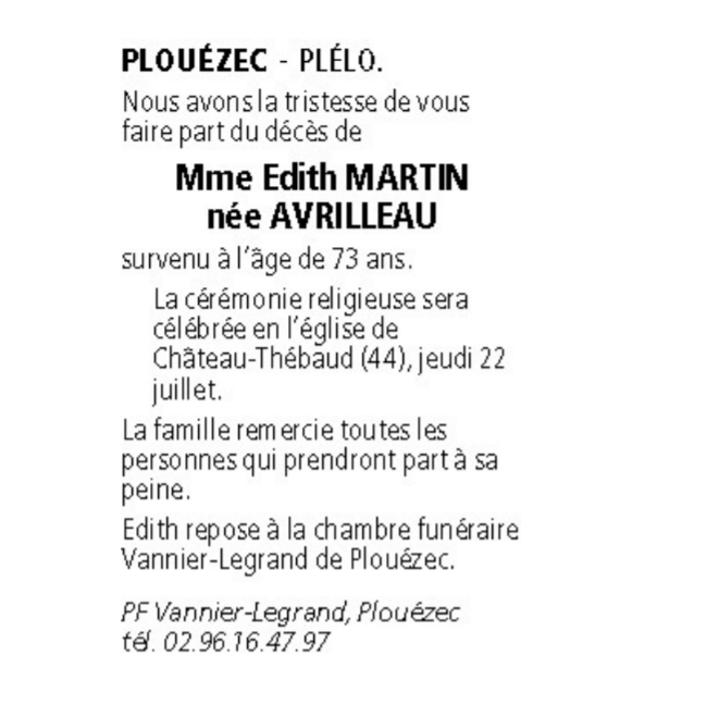 Image Annonce nécrologique
