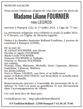 Image Annonce nécrologique