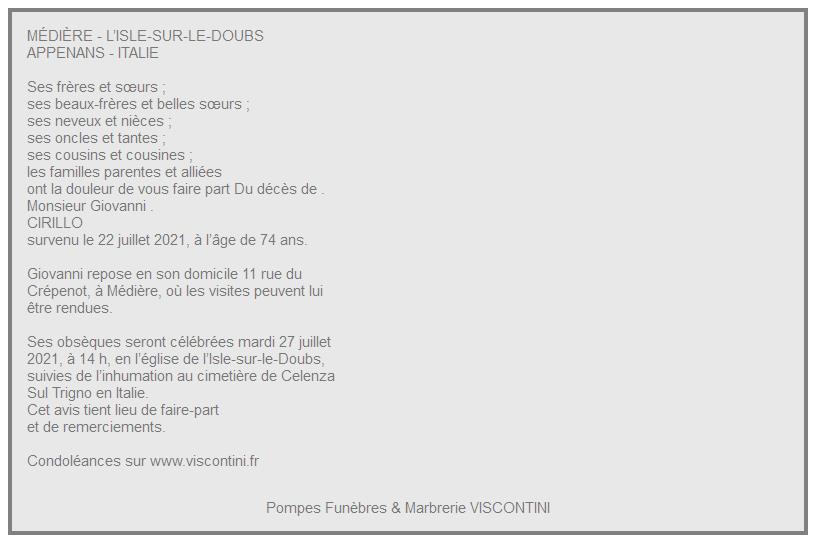 Image Annonce nécrologique