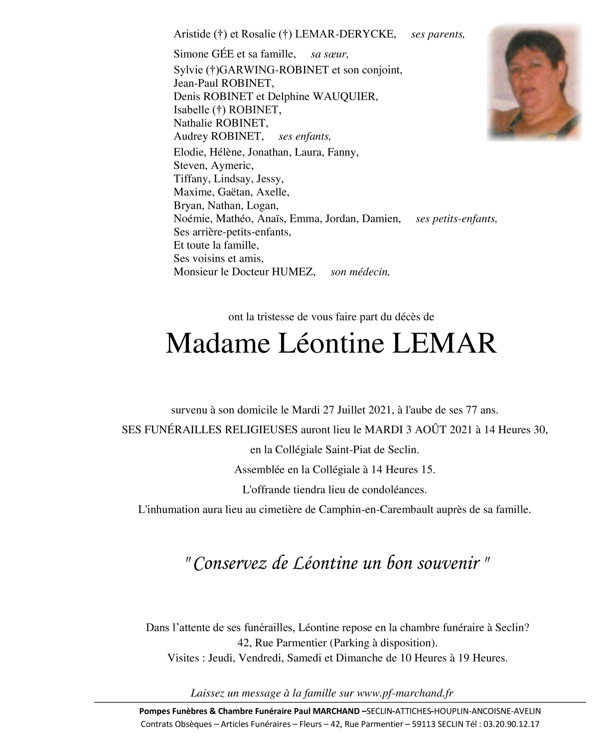 Image Pour voir le faire-part de Léontine CLIQUEZ-ICI