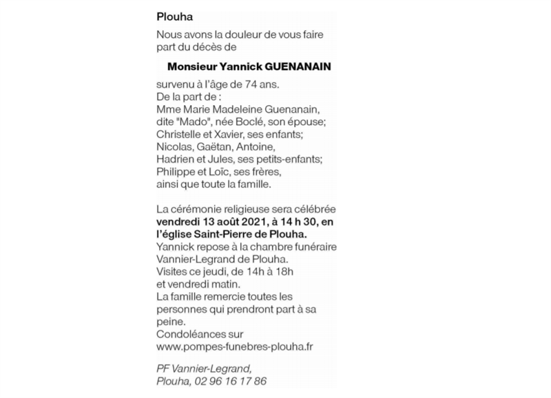 Image Annonce nécrologique