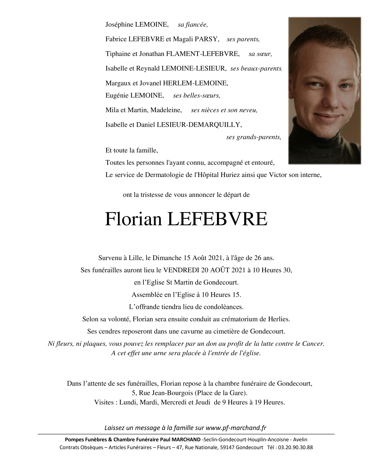Image Pour voir le faire-part de FlorianCLIQUEZ-ICI