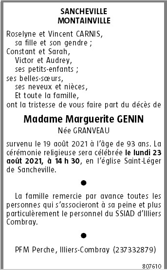 Image Annonce nécrologique