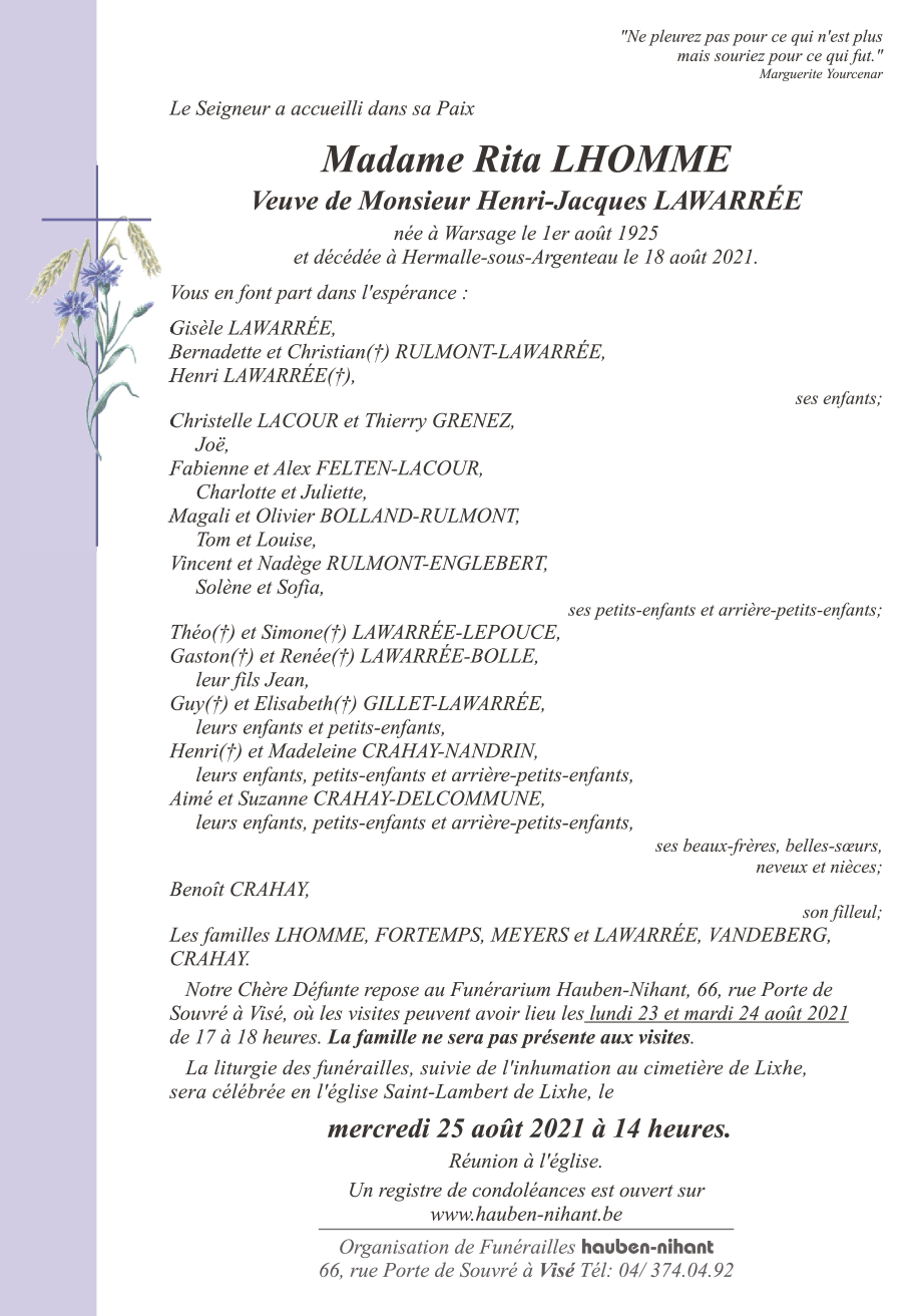 Image Annonce nécrologique