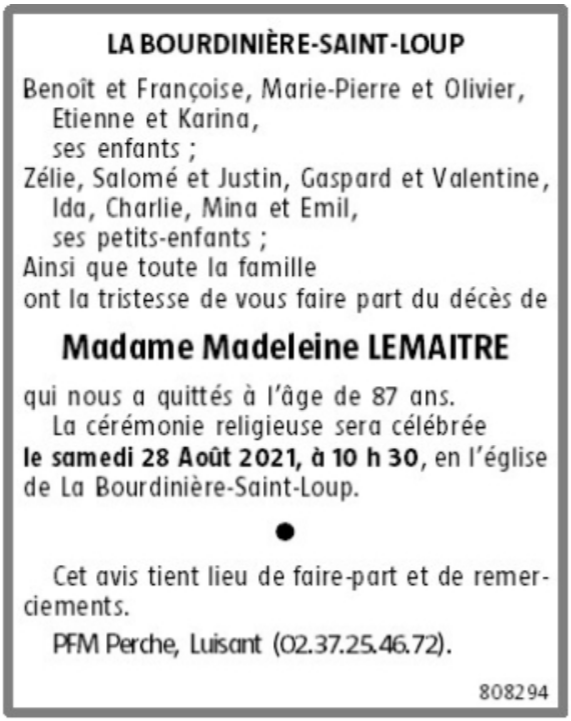 Image Annonce nécrologique