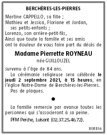 Image Annonce nécrologique