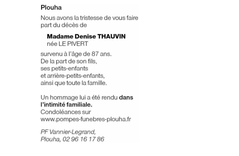 Image Annonce nécrologique