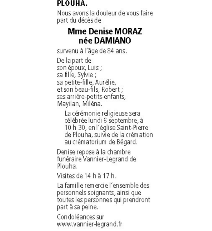 Image Annonce nécrologique