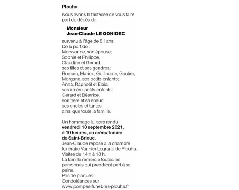 Image Annonce nécrologique