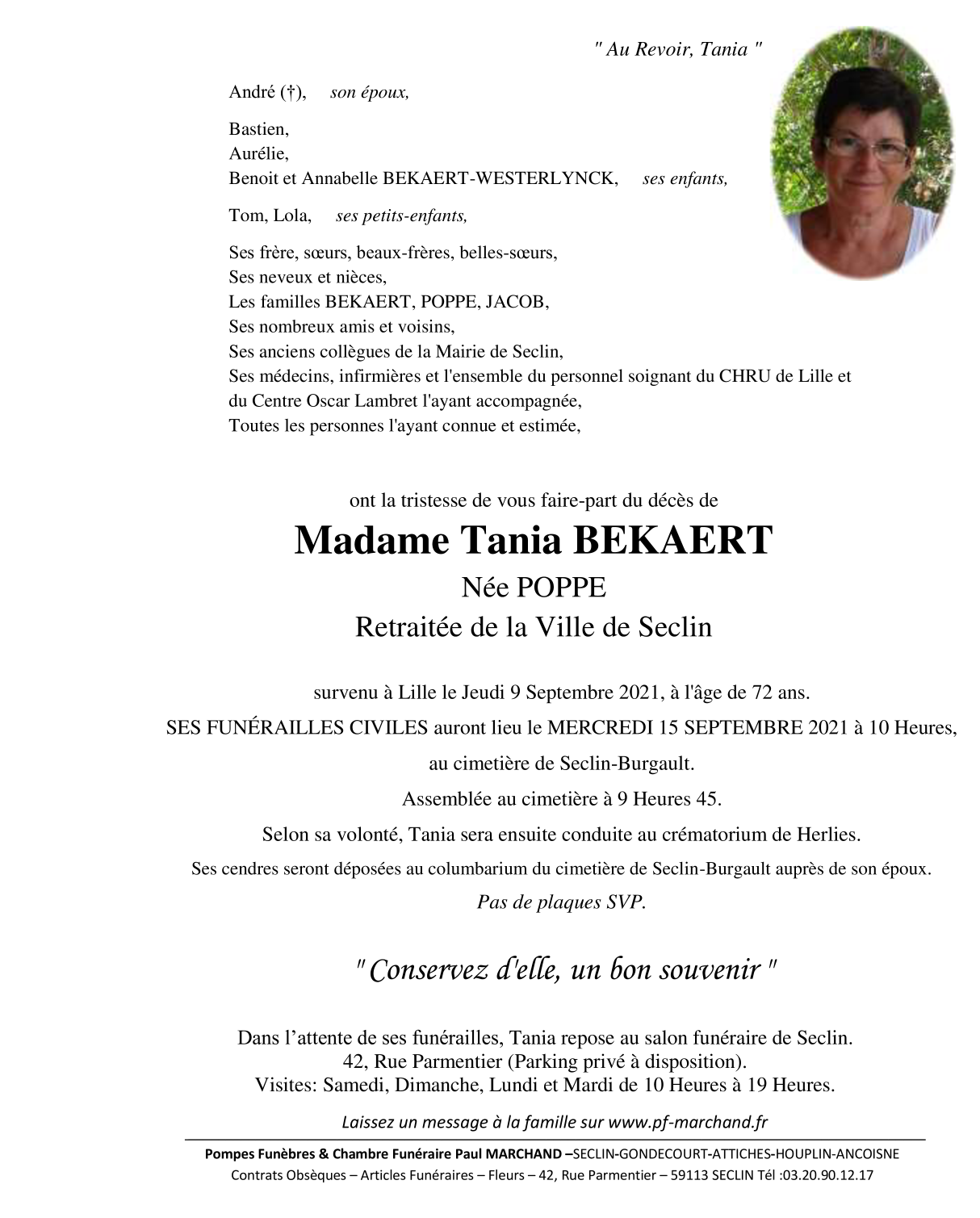 Image Pour voir le faire-part de Tania CLIQUEZ-ICI