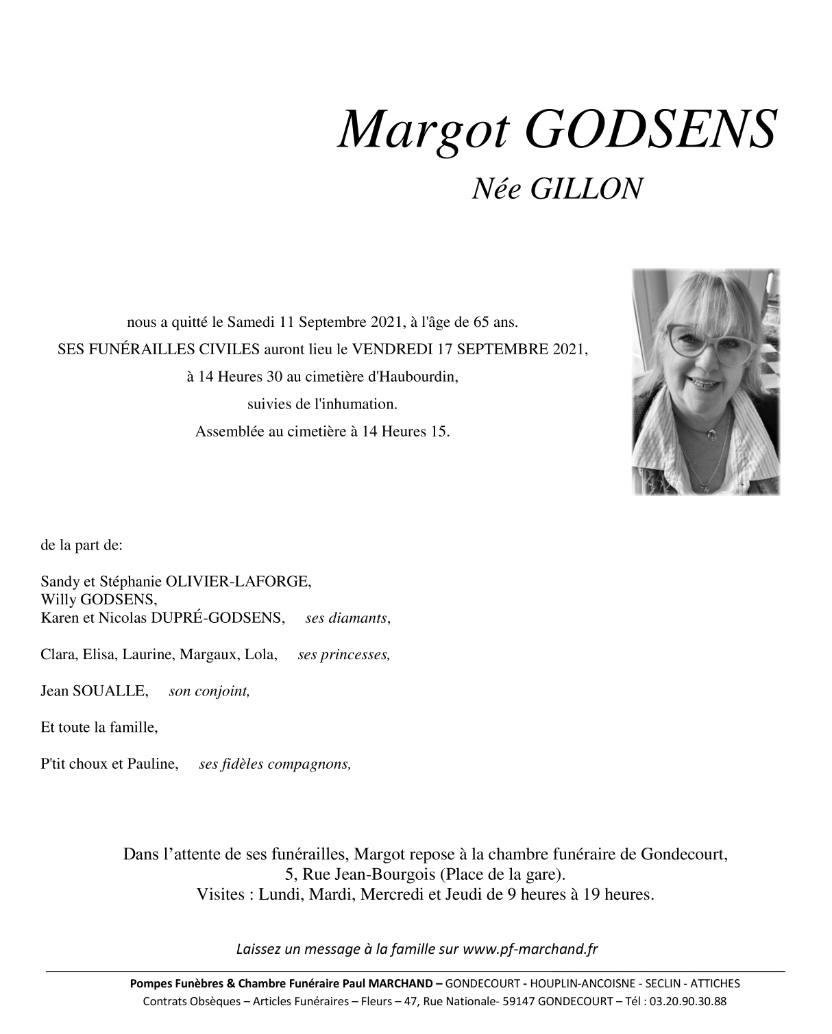 Image Pour voir le faire-part de Margot ( Paulette) CLIQUEZ-ICI