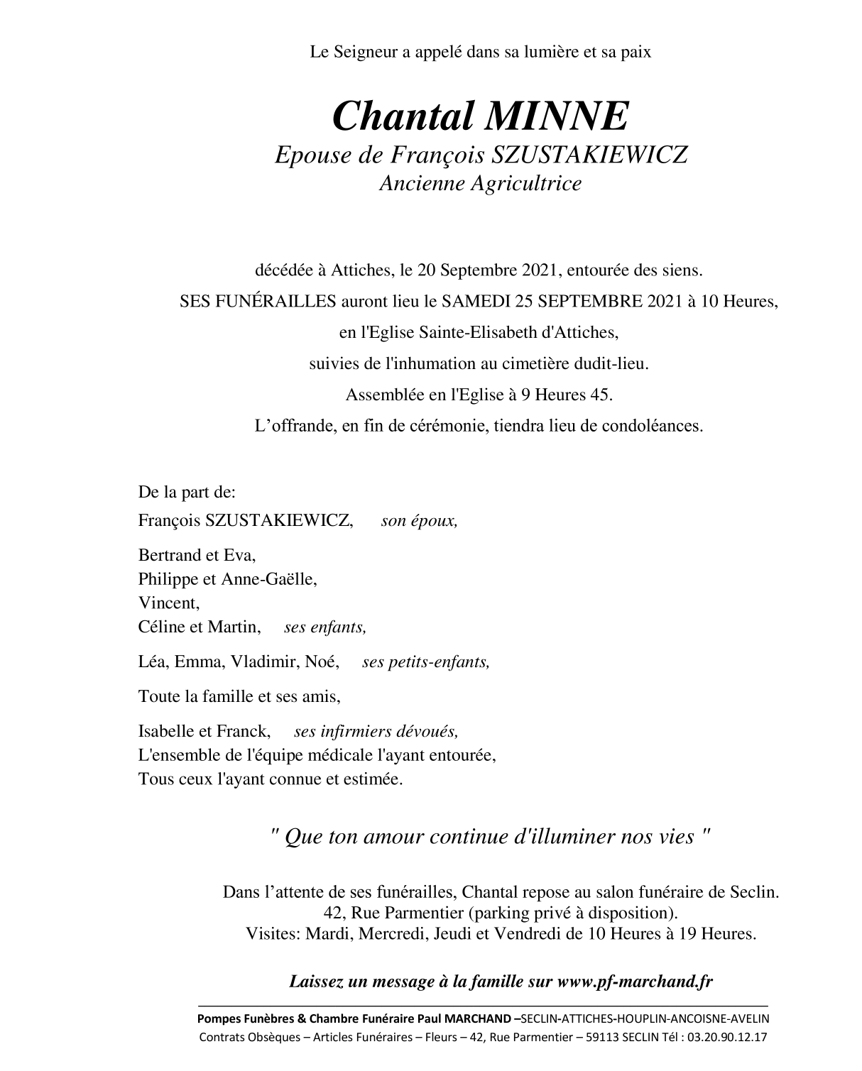 Image Pour voir le faire-part de Chantal CLIQUEZ-ICI