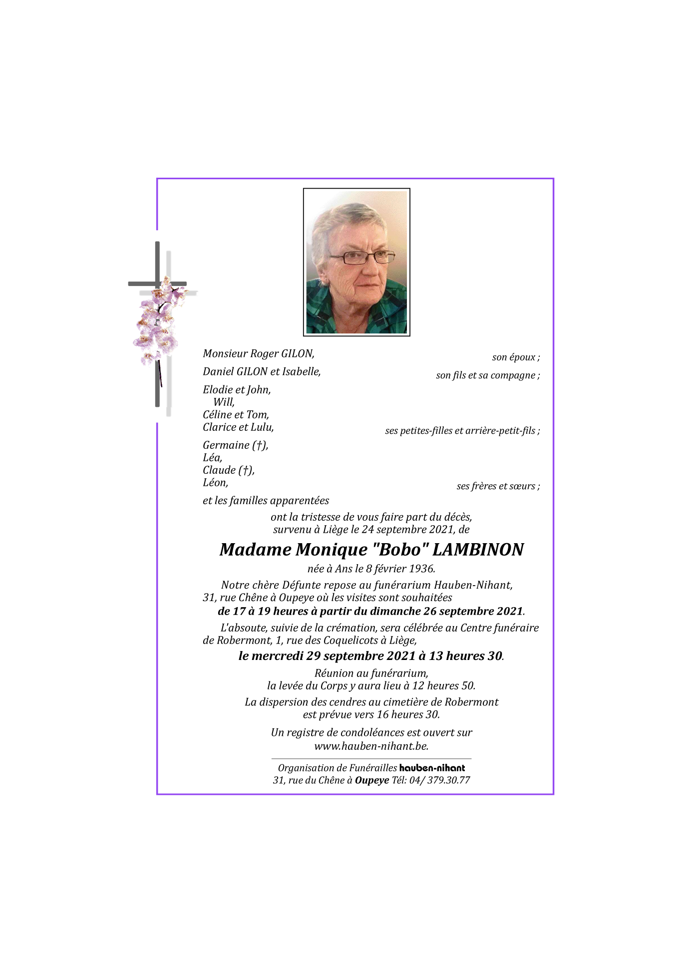 Image Annonce nécrologique