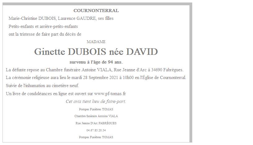 Image Annonce nécrologique