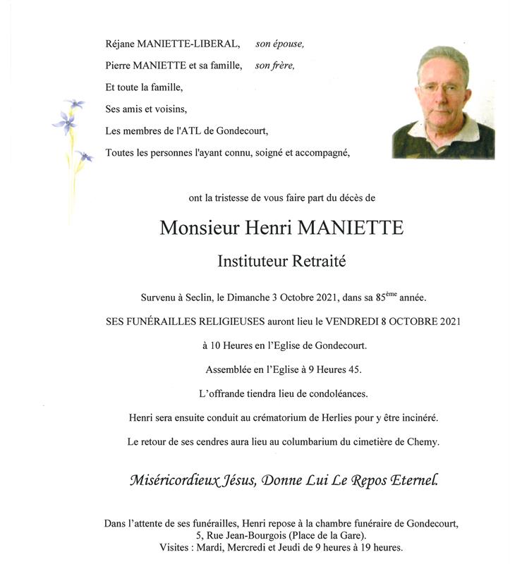 Image Pour voir le faire-part d'Henri CLIQUEZ-ICI