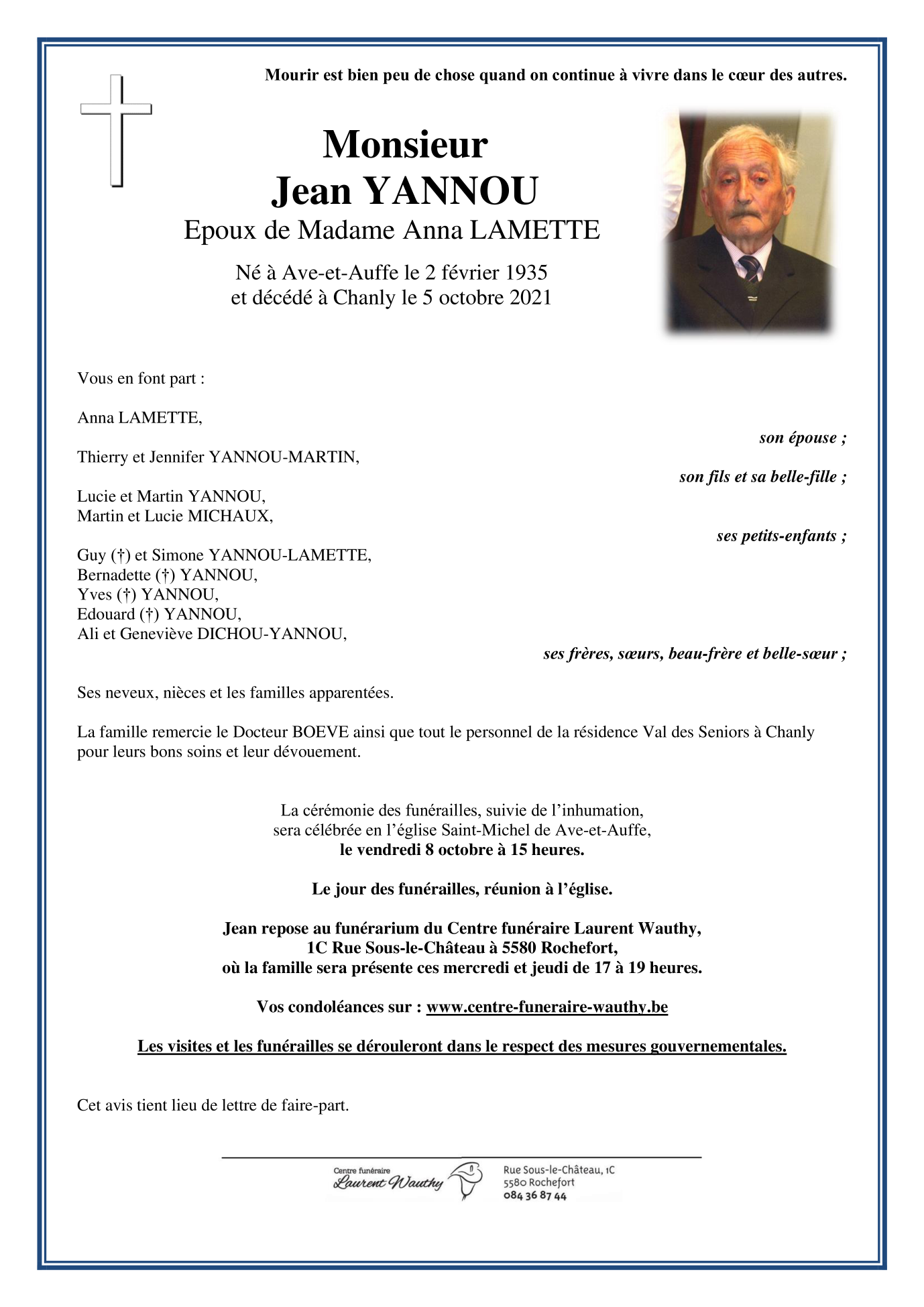Image Annonce nécrologique