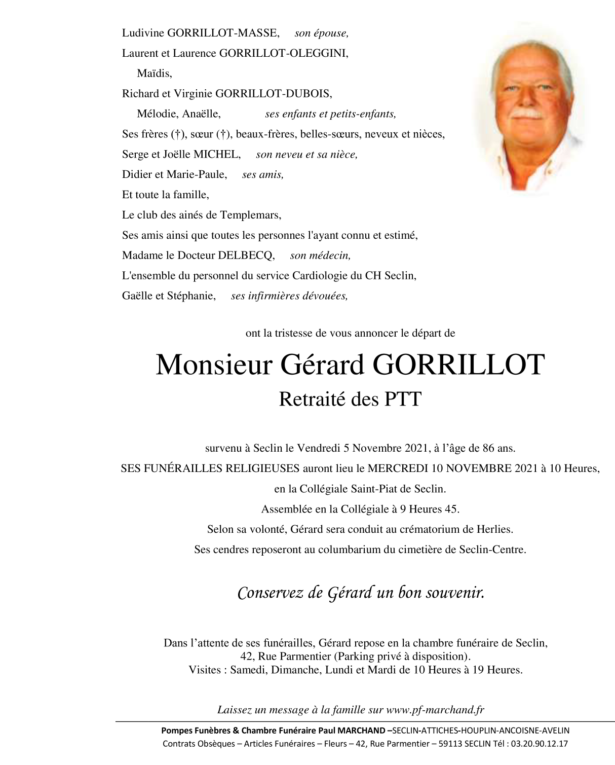 Image Pour voir le faire-part de Gérard CLIQUEZ-ICI