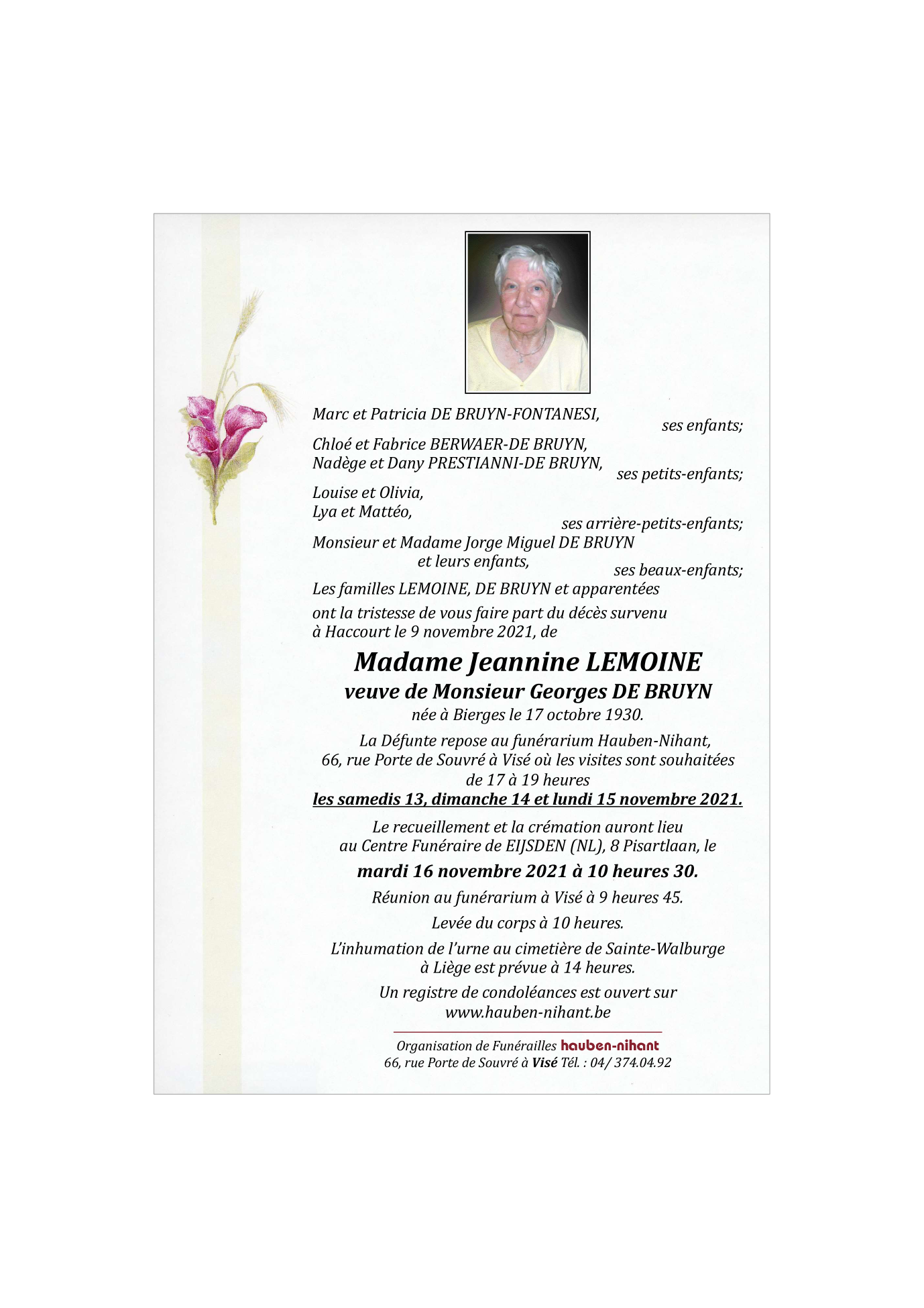 Image Annonce nécrologique