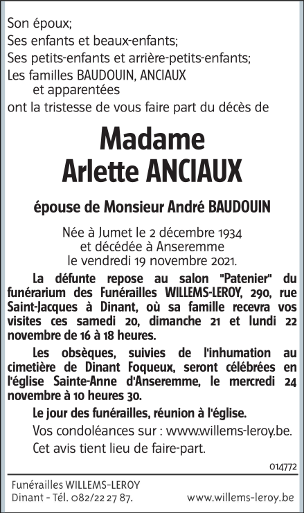 Image Annonce nécrologique