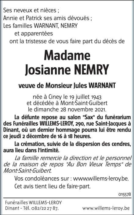 Image Annonce nécrologique