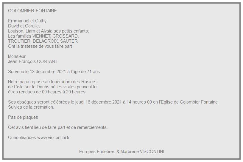 Image Annonce nécrologique