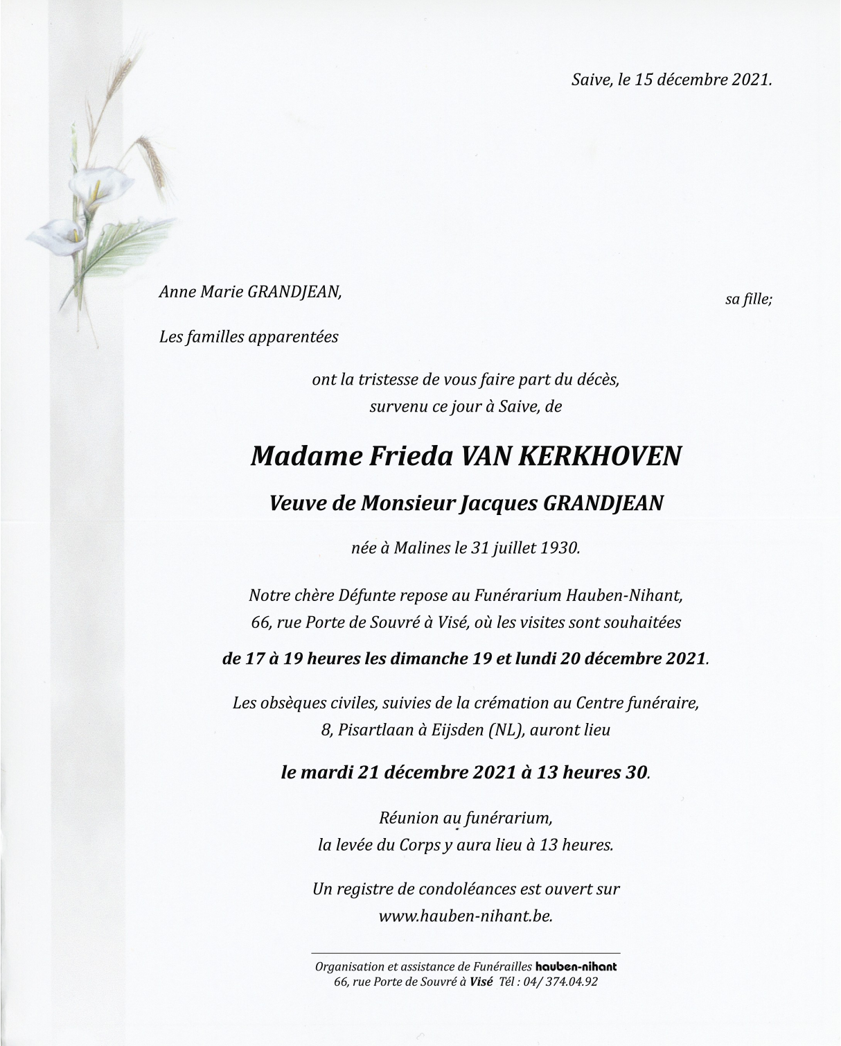 Image Annonce nécrologique