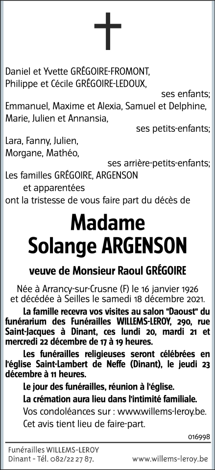 Image Annonce nécrologique