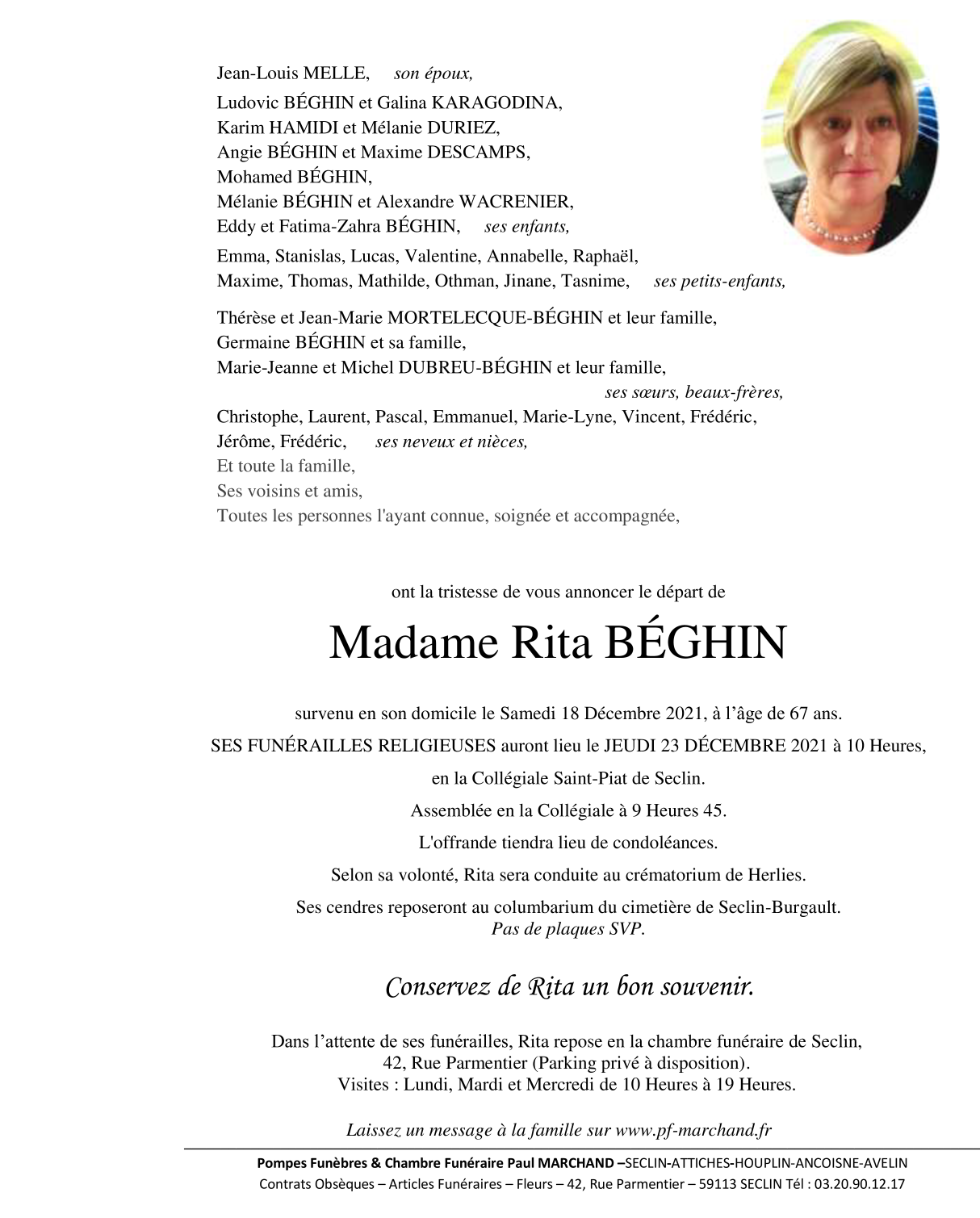 Image Pour voir le faire-part de Rita CLIQUEZ-ICI