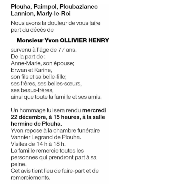 Image Annonce nécrologique